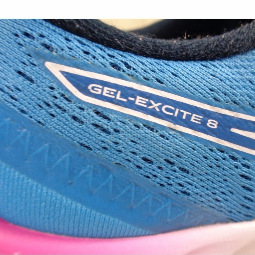 ASICS Blue and Pink Women's Athletic Running Shoes - Picture 5 of 12